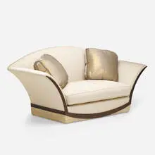 attribution Dominique, Art Deco sofa, c. 1930, ebony, shagreen, upholstery