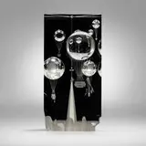 Bernard X. Wolff for Steuben, Balloon Rally, 1985, cut, polished and copper-wheel engraved crystal