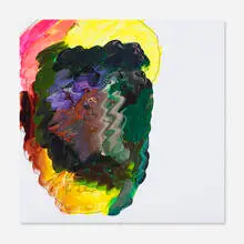 Work #1560 by Martin Creed, 2013, acrylic on paper, vinyl, sold Sep 2014