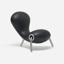 Embryo chair by Marc Newson, c. 1988, Neoprene, aluminum, sold Sep 2014