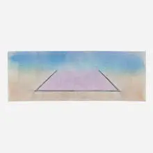 Gilberto Zorio, Spaggia che cambia colore, 1972, gouache and collage on handmade paper