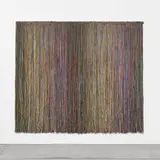 David Roth, Program No. 54: Metamorphosing of the Spectral Chord Woven with its Complementary Inversion, 1971-1973, acrylic on cotton string