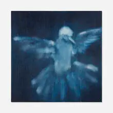 Untitled (Bird) by Ross Bleckner, 2010, acrylic on canvas, sold Sep 2014