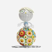 Mr. Wink by Takashi Murakami, 2000, colored plastic, vinyl, sold Sep 2014