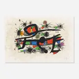 Peinture = Poésie by Joan Miró, 1976, lithograph on Arches wove paper, sold Sep 2014
