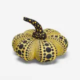 Pumpkin by Yayoi Kusama, 2004, screenprint on nylon, sold Sep 2014