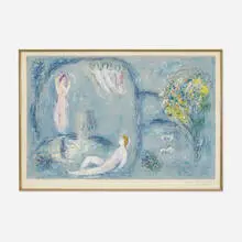 La Caverne des Nymphes by Marc Chagall, 1961, lithograph on paper, sold Sep 2014