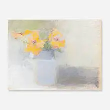 Wolf Kahn, Nasturtiums, c. 1968, pastel on paper