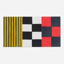 Yellow Red by Sean Scully, 1994, aquatint and spitbite on paper, sold Sep 2014