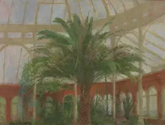 Untitled by Fred Dubery, oil on canvas 38 x 72.8cm (5) Illustrated: CONSERVATORY PALM in Ian Collins, sold Oct 2019