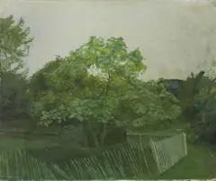 Untitled by Fred Dubery, oil on board 38.8 x 38.2cm (3), sold Oct 2019