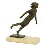Joanne Brogden, Untitled, Joanne Brogden (1929-2013) GIRL Bronze, on a composition plinth 50cm high overall