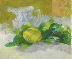 Untitled by Fred Dubery, Fred Dubery (1926-2011) JUG & LEMON Oil on board 25.2 x 29cm; and five others, sold Oct 2019