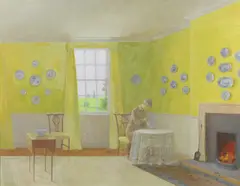 Fred Dubery, Untitled, oil on board 47 x 58.5cm; THE KITCHEN Oil on board 51 x 76cm (3) Illustrated: Ian Collins