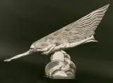 Maurice Guiraud-Rivière, Maurice Guiraud-Rivière (1881-1947), a silvered bronze figure