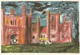 John Piper, John Piper (1903-1992) EAST BARSHAM MANOR (Levinson 320) Sreenprint in colours