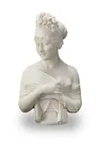 Joseph Chinard, late 19th/early 20th century carved white marble bust of Madame Juliette Récamier, marble