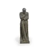 Edith Agnes Kathleen Scott Kennet, patinated bronze figure of Edwin Montagu, patinated bronze