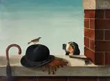 Lucien Mathelin, Composition, oil on canvas