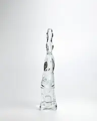 Abstract Form by Ermanno Nason, for Vetreria Gino Cenedese, after a work by Jean Arp, clear glass, sold Aug 2023