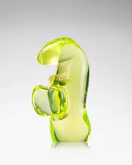 Ermanno Nason, Abstract Form, for Vetreria Gino Cenedese, uranium massello glass