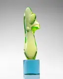 Ermanno Nason, Abstract Form, for Vetreria Gino Cenedese, uranium glass