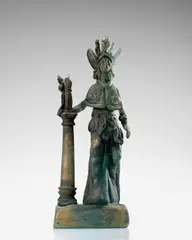 Ermanno Nason, Minerva, for Vetreria Gino Cenedese, glass with scavo surface treatment, applied with gold leaf
