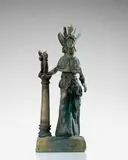 Ermanno Nason, Minerva, for Vetreria Gino Cenedese, glass with scavo surface treatment, applied with gold leaf