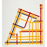 Jim Jacobs, Folded NYC (Mondrian), 1980, Screenprint in colors on wove paper