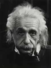 Albert Einstein by Philippe Halsman, 1947, Gelatin silver print, sold Aug 2023