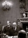 Steve Schapiro, Brando and Duvall- Godfather I, 1971, Gelatin silver print