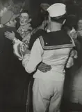 Brassaï, (Gyula Halász), Transvestites at Mardi Gras, at Bal de la Montagne Sainte-Geneviève