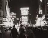 Edward Pfizenmaier, Times Square; and Lifesavers, 1958, 2 gelatin silver prints