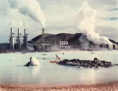 Virginia Beahan, The Blue Lagoon, Svartsengi Geothermal Pumping Station, Iceland, 1988, Chromogenic print