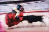 La Suerte de Varas, Pamplona, Spain by Ernst Haas, 1956, Archival pigment print, sold Aug 2023