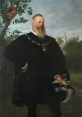 XIXe Siecle Ecole Belge, Homme en tenue d'apparat, Oil on canvas