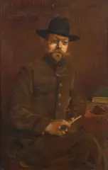 Anne Polignac, Portrait d'homme en habit, Oil on panel