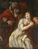 Suzanne et les vieillards by Ecole Flamande du XVIIe Siecle, Oil on canvas, sold Nov 2023
