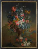 Nature morte aux fleurs by Ecole Flamande de La Fin du XVIIIe Siecle, Oil on canvas, sold Nov 2023