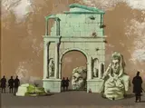 Gaston Bogaert, Les archéologues, Oil on isorel