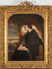 Jean Baptiste van Eycken, Portrait de Louise d'Orléans mourante, 1851, Oil on canvas