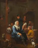 Jan Josef I Horemans, Scène d'auberge, Oil on canvas