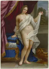 Hans Rottenhammer d.Ä., Venus vor dem Bade, 1610, Öl auf Schiefer