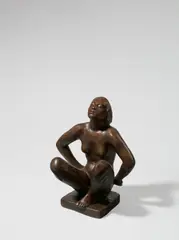 Kauernde by Georg Kolbe, 1917, Bronze mit brauner Patina, sold Nov 2017