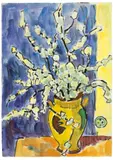 Blühende Schwarzdornzweige by Karl Schmidt-Rottluff, 1959, Aquarell und Tuschpinsel auf Fabriano-Velin, sold Jun 2017