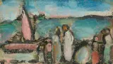 Georges Rouault, Christ et les pêcheurs, Öl auf Papier, auf Leinwand aufgezogen