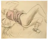 Karl Hubbuch, Die Liegende