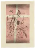 Paul Klee, Seiltänzer, 1923, Farblithographie auf Bütten (Wasserzeichen: BSB [im Kreis]