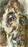 Marwan, Ohne Titel (Kopf), 1977, Tempera auf Leinwand