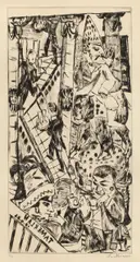 Tamerlan by Max Beckmann, 1923, Kaltnadel auf Bütten (Wasserzeichen: BSB), sold May 2014